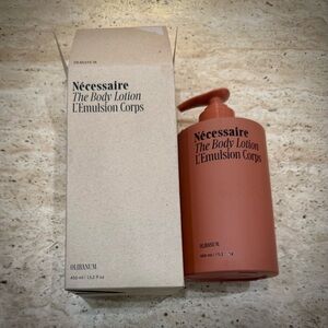 New in Box: Unisex 450 mL Nécessaire The Body Lotion Olibanum / Fig Leaf Scent